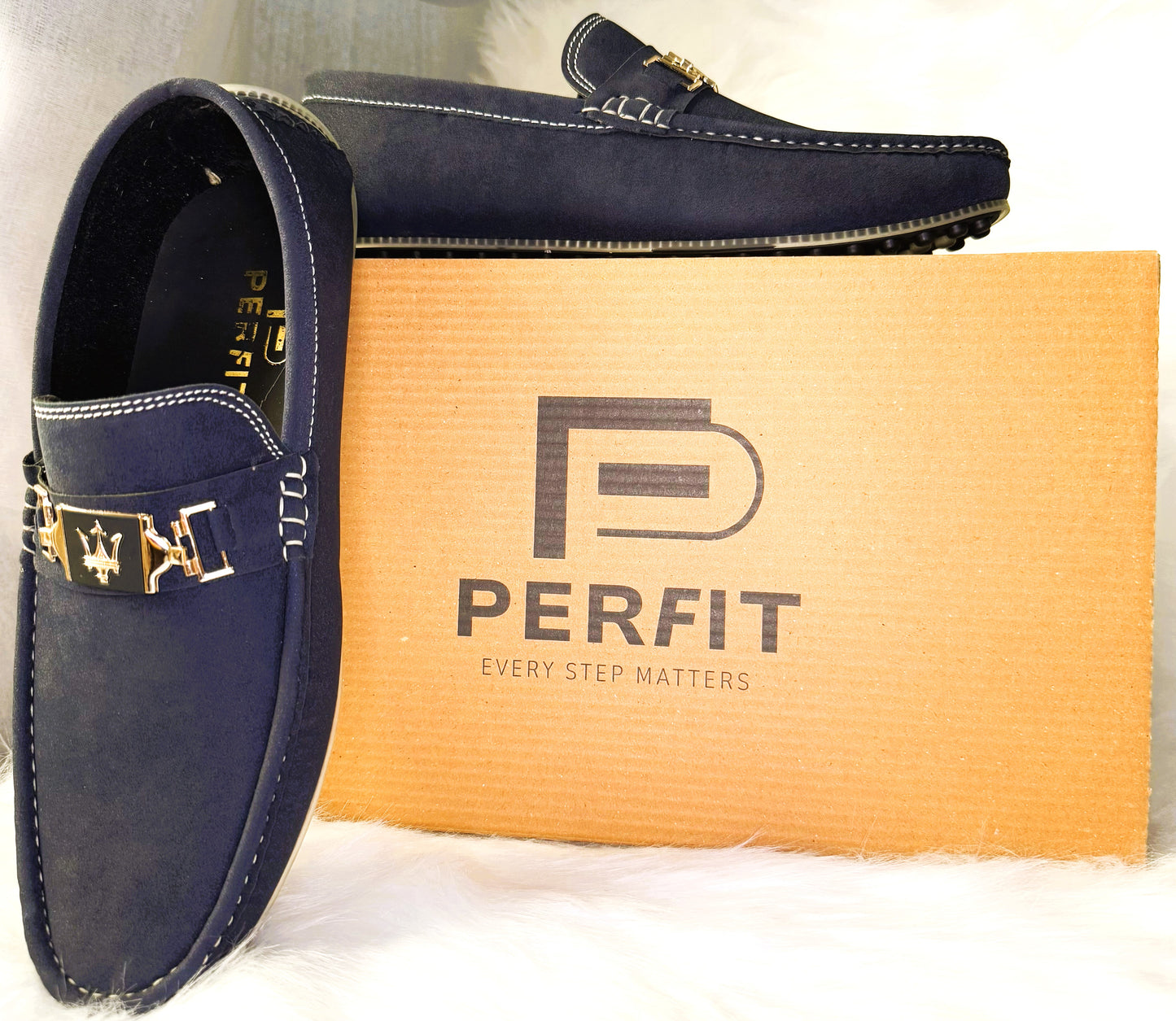 Synthetic Suede Loafer # PF-1021-DBL