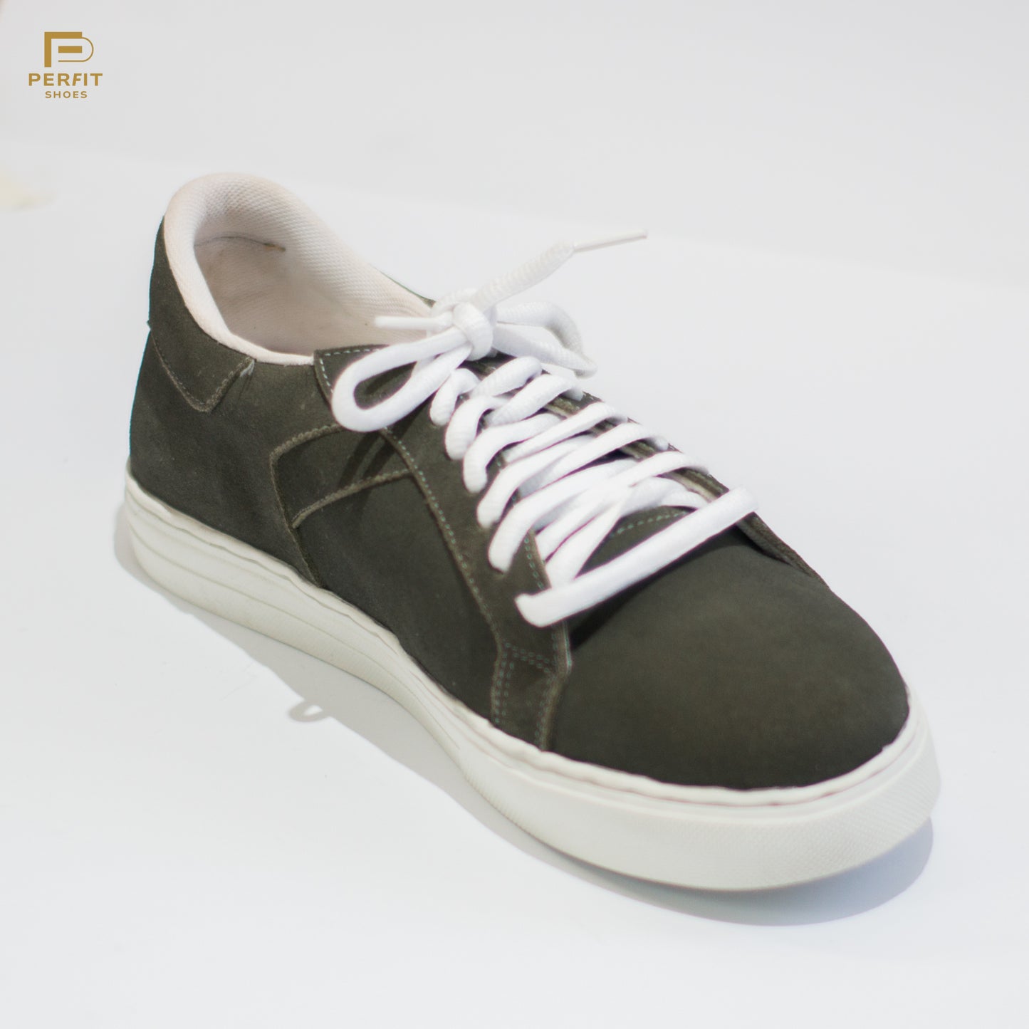 Pure Suede Leather sneakers # PF-1013-GRY