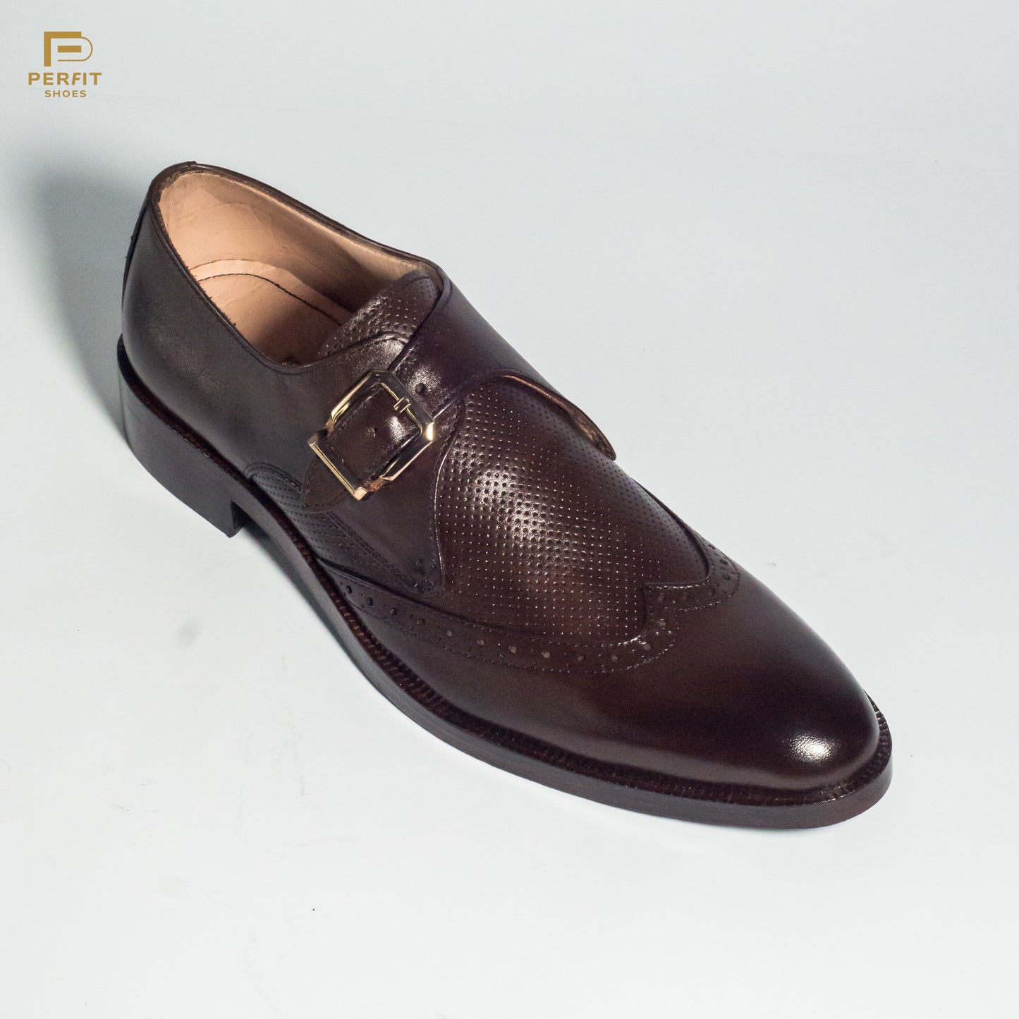 Classic Dotted Monk - Brown # PF-1001-BRN
